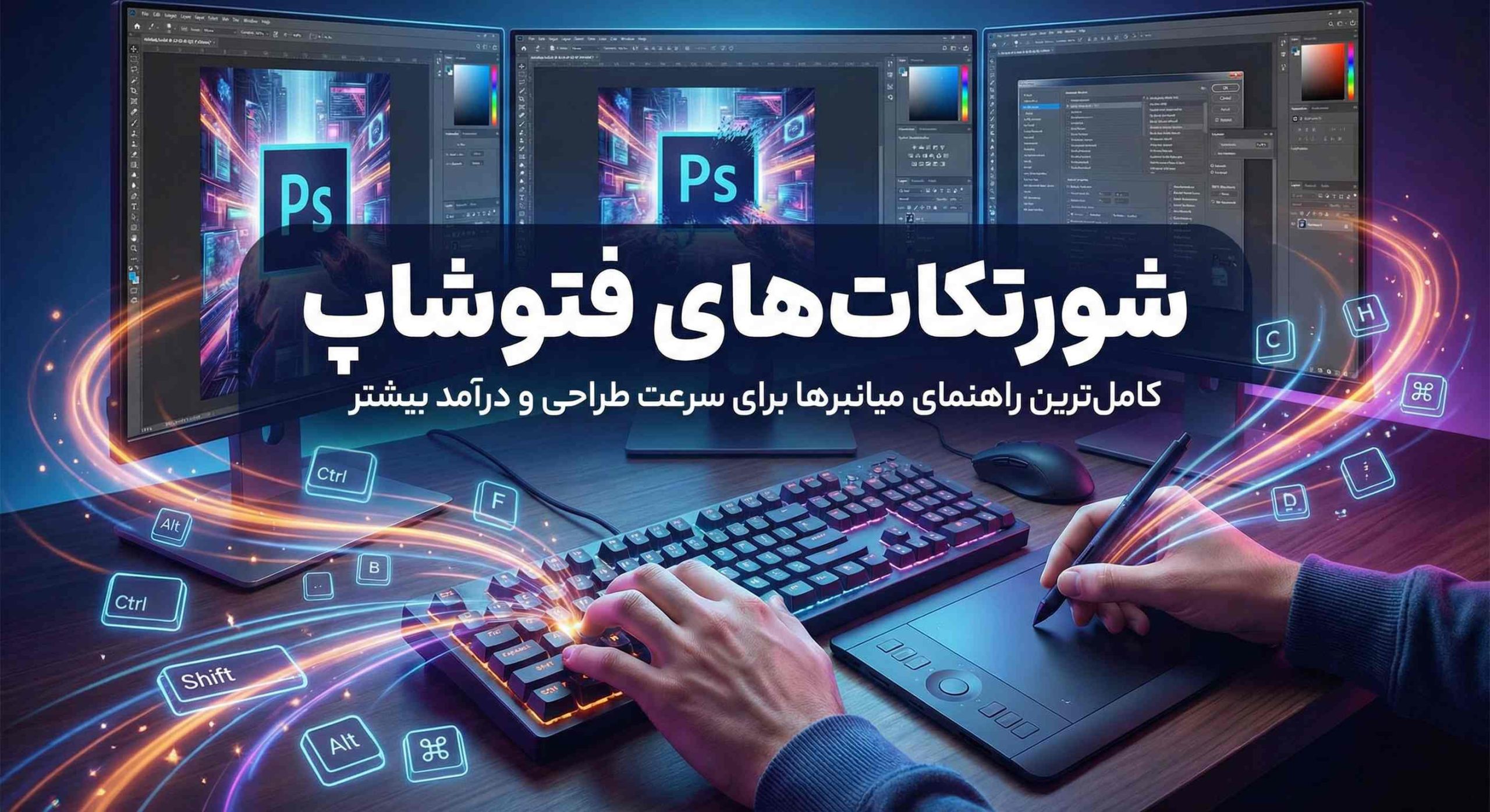 شورتکات های فتوشاپ؛ کامل ترین راهنمای میانبرها برای سرعت طراحی و درآمد بیشتر