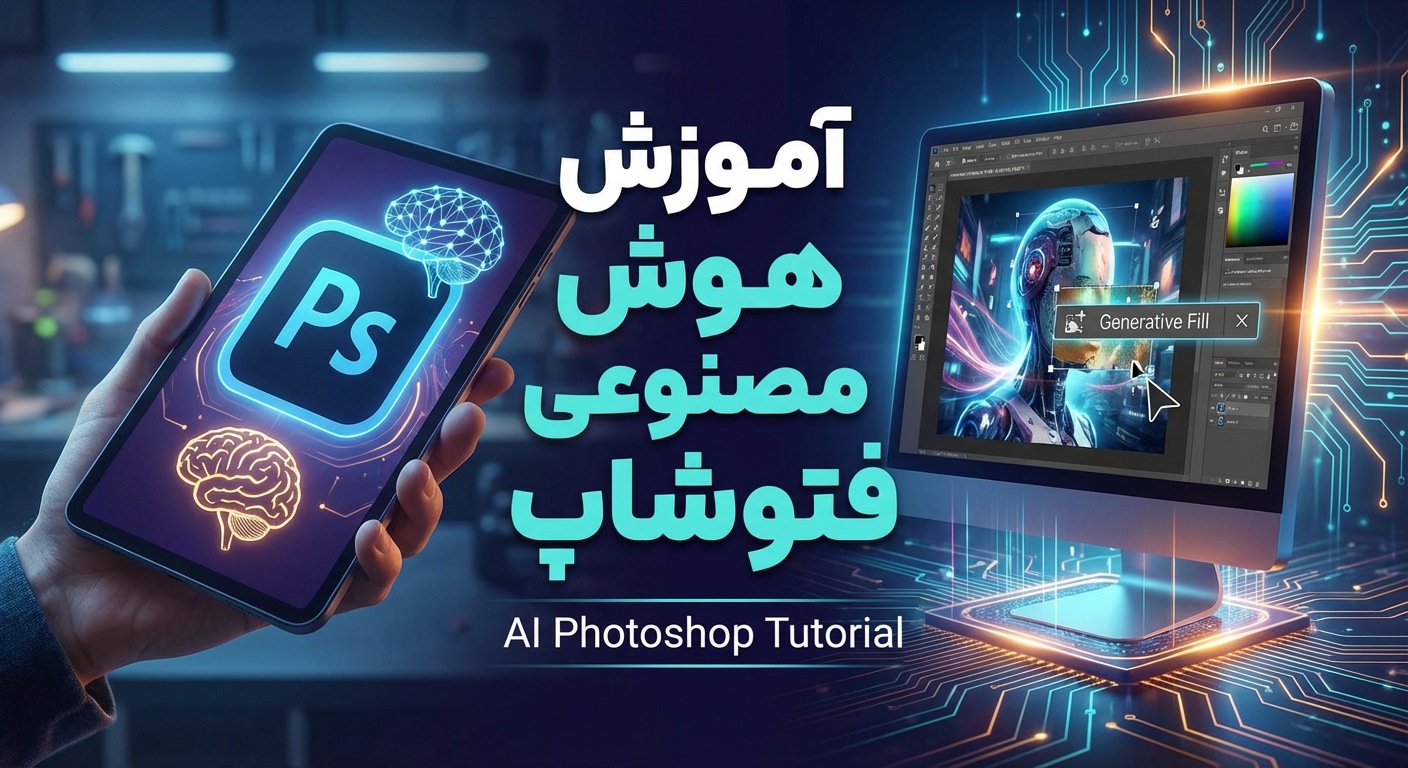 آموزش هوش مصنوعی فتوشاپ؛ از Generative Fill تا خروجی حرفه‌ای برای کارهای پول‌ساز